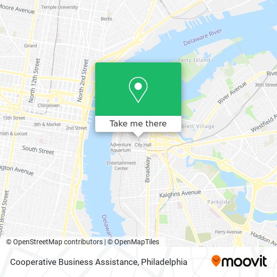 Cooperative Business Assistance map