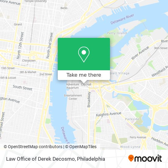 Mapa de Law Office of Derek Decosmo