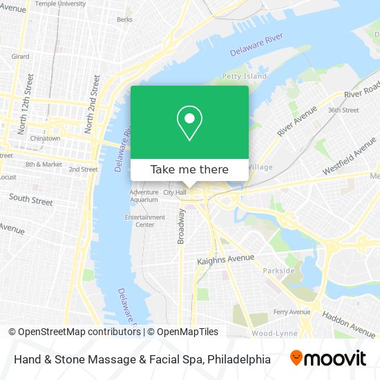 Hand & Stone Massage & Facial Spa map