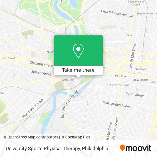 University Sports Physical Therapy map