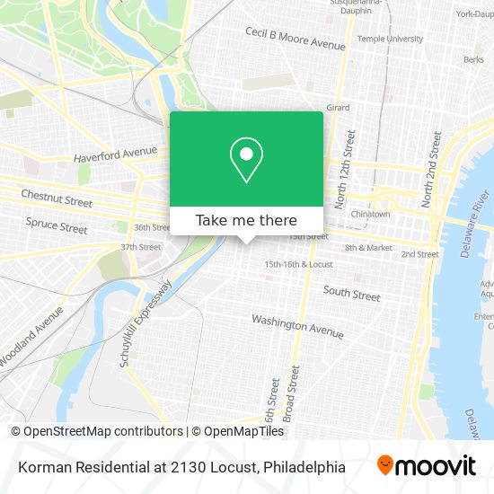 Korman Residential at 2130 Locust map