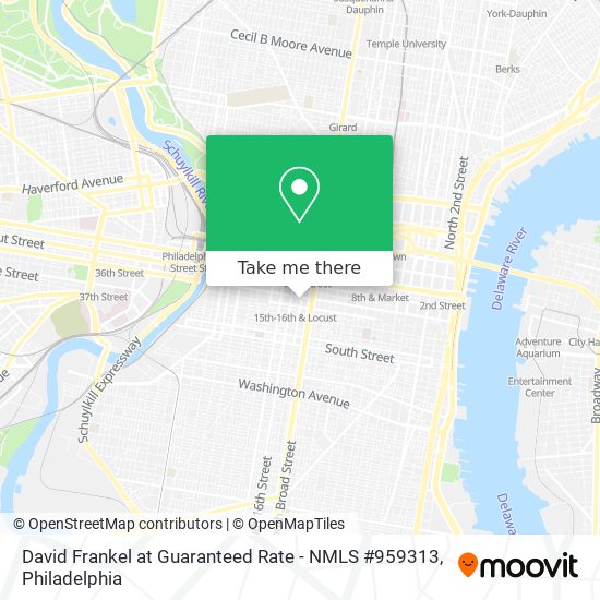David Frankel at Guaranteed Rate - NMLS #959313 map