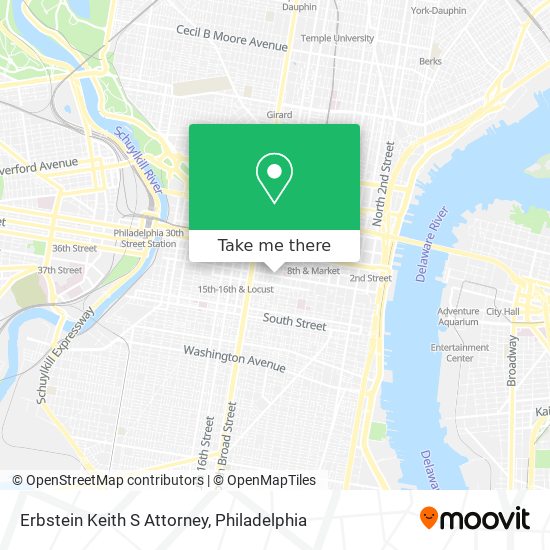 Erbstein Keith S Attorney map