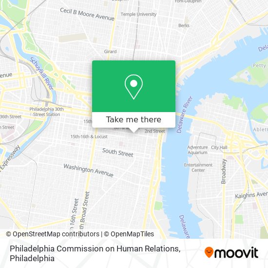 Philadelphia Commission on Human Relations map