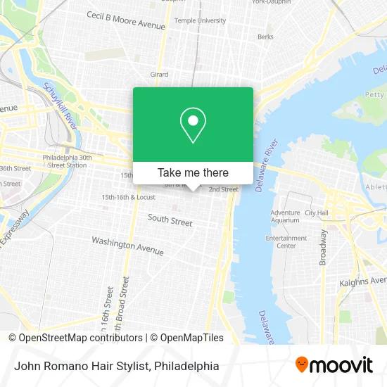John Romano Hair Stylist map