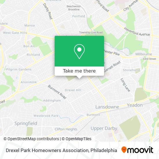 Drexel Park Homeowners Association map