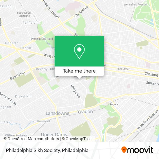 Mapa de Philadelphia Sikh Society