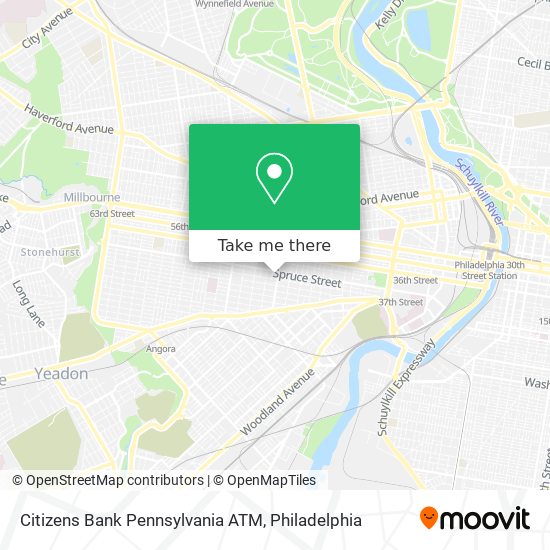 Mapa de Citizens Bank Pennsylvania ATM