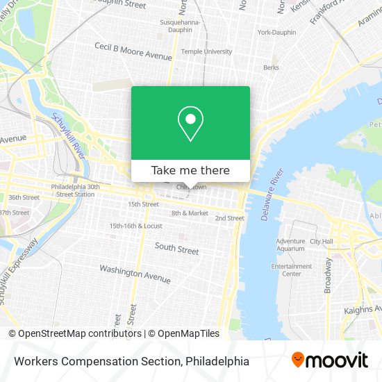 Mapa de Workers Compensation Section