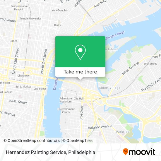 Mapa de Hernandez Painting Service