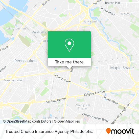 Mapa de Trusted Choice Insurance Agency