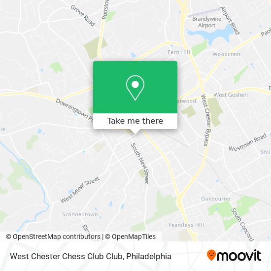 West Chester Chess Club Club map