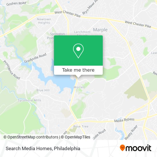 Search Media Homes map