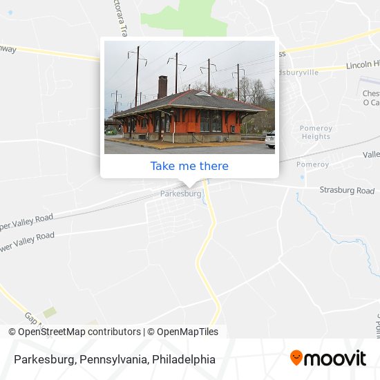 Mapa de Parkesburg, Pennsylvania