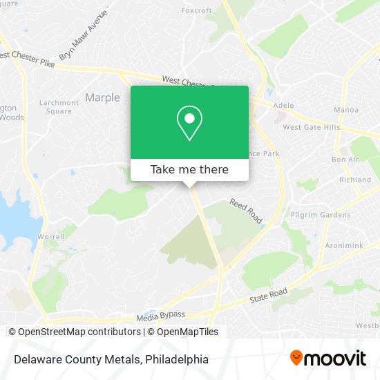 Delaware County Metals map