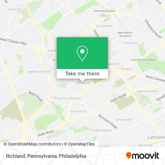 Richland, Pennsylvania map