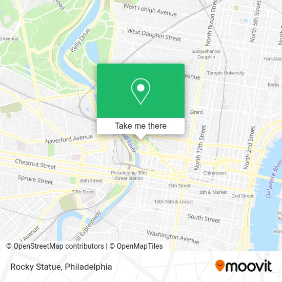 Rocky Statue map