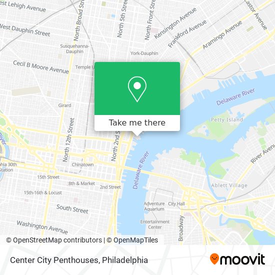 Center City Penthouses map