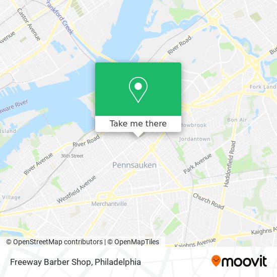 Mapa de Freeway Barber Shop