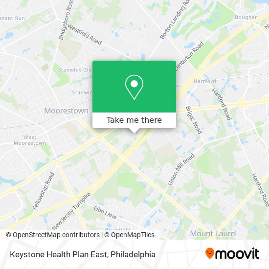 Mapa de Keystone Health Plan East