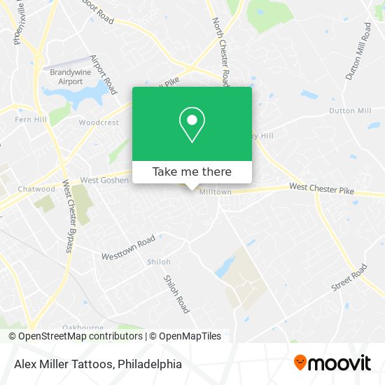 Alex Miller Tattoos map
