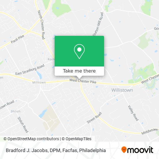 Mapa de Bradford J. Jacobs, DPM, Facfas