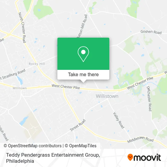Teddy Pendergrass Entertainment Group map