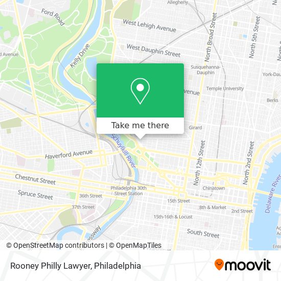 Mapa de Rooney Philly Lawyer