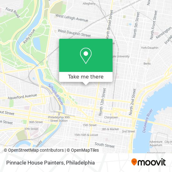 Pinnacle House Painters map