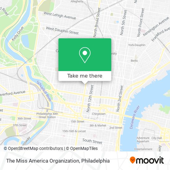 Mapa de The Miss America Organization