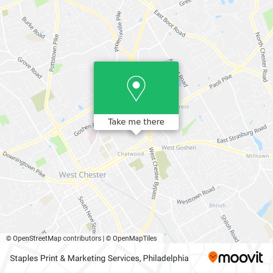 Staples Print & Marketing Services map