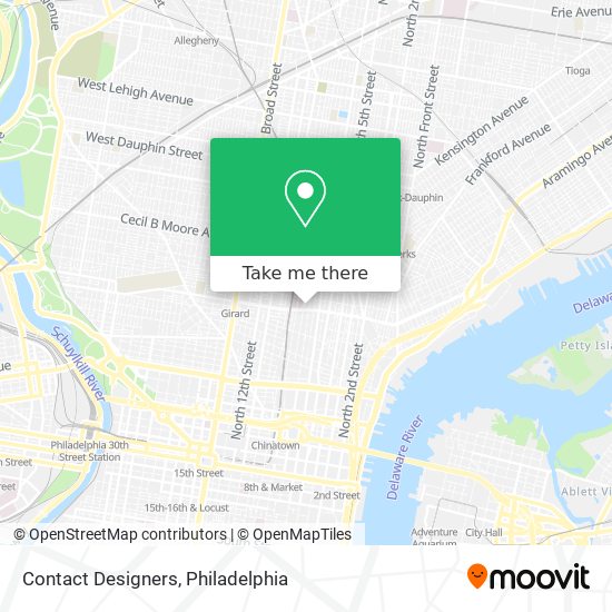 Contact Designers map