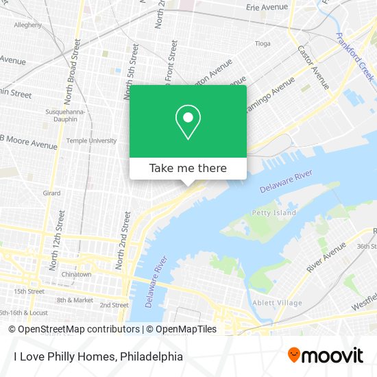 I Love Philly Homes map