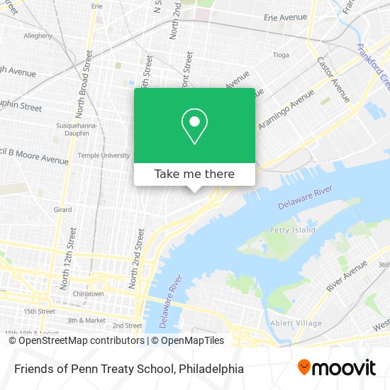 Friends of Penn Treaty School map