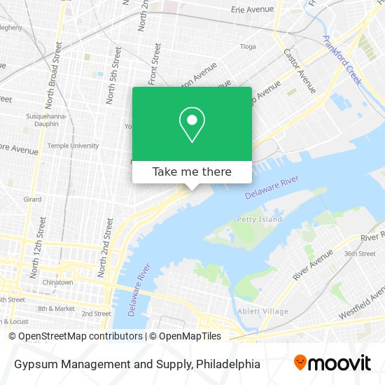 Gypsum Management and Supply map