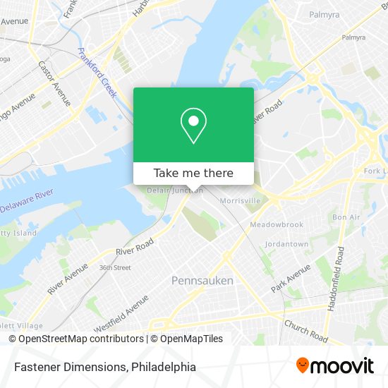 Fastener Dimensions map