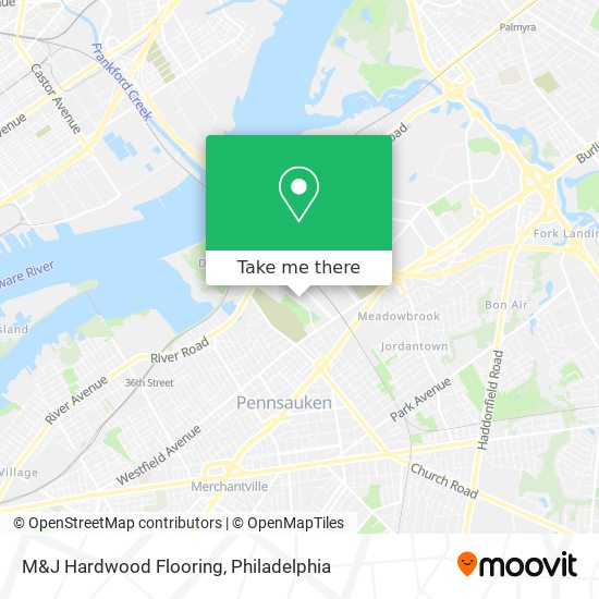 M&J Hardwood Flooring map