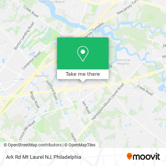 Ark Rd Mt Laurel NJ map