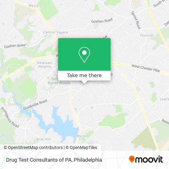 Drug Test Consultants of PA map