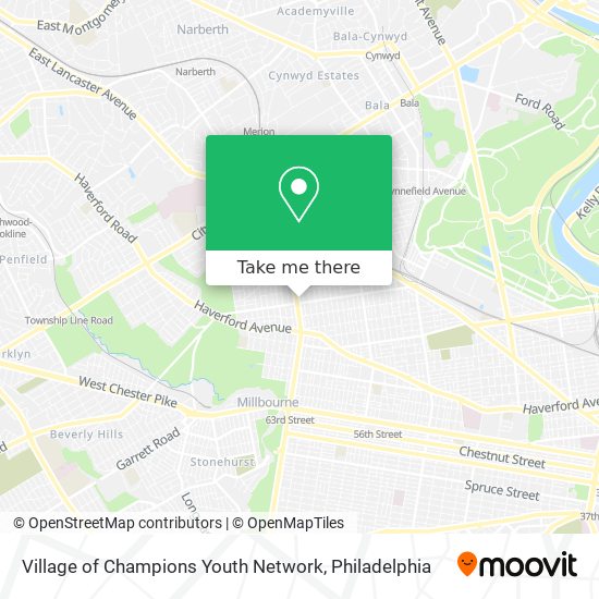 Village of Champions Youth Network map