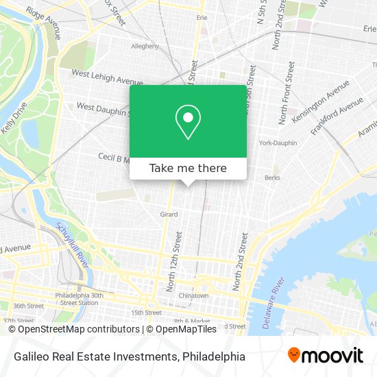 Galileo Real Estate Investments map