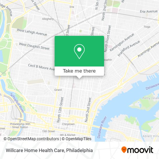 Willcare Home Health Care map