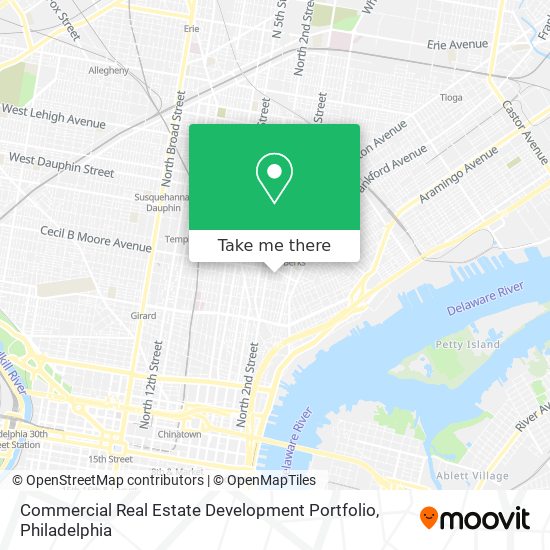 Commercial Real Estate Development Portfolio map