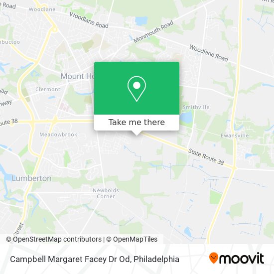 Campbell Margaret Facey Dr Od map