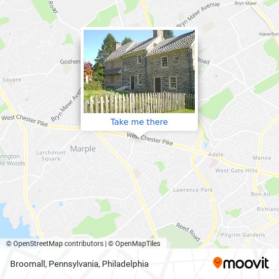 Mapa de Broomall, Pennsylvania