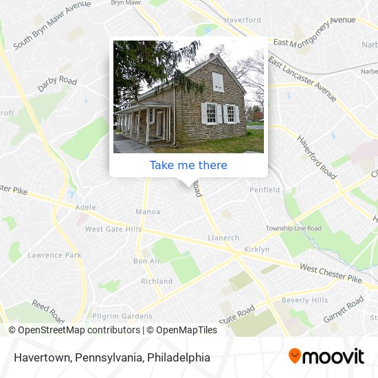 Mapa de Havertown, Pennsylvania