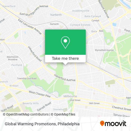 Global Warming Promotions map