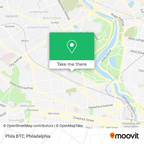 Mapa de Phila BTC