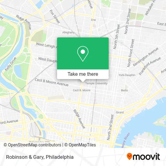 Robinson & Gary map