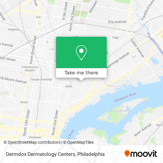 Mapa de Dermdox Dermatology Centers